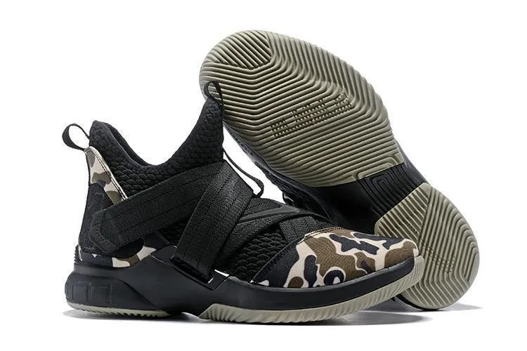 Nike Lebron Soldier XII 12 SFG EP Camo Black Men Shoes Sale Size US7,8,8.5,9,10,11,12 Asics Gel Noosa Tri 11 Running Shoe