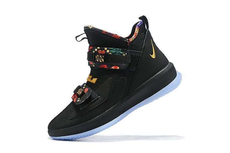 Nike Lebron Soldier XIII 13 Black Multicolor Men Sneaker Shoes Sale Size US 7-12 Asics Shoes Kayano 27
