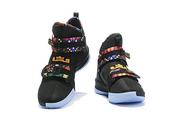 Nike Lebron Soldier XIII 13 Black Multicolor Men Sneaker Shoes Sale Size US 7-12 Asics Volley Shoes