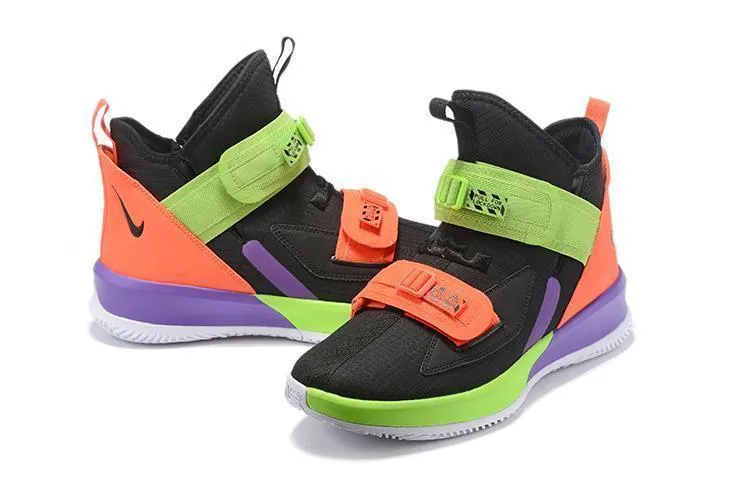 Asics Flat Shoes Nike Lebron Soldier XIII 13 Multicolor Men Sneaker Shoes Sale Size US 7-12