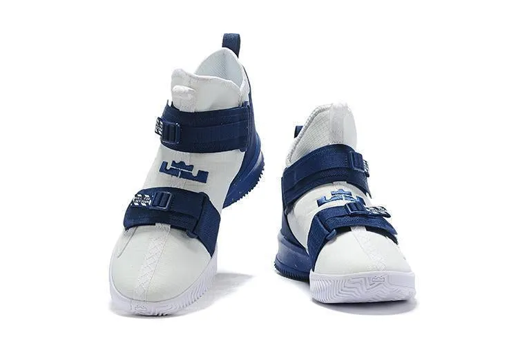 Nike Lebron Soldier XIII 13 White/Navy Men Sneaker Shoes Sale Size US 7-12 Asics Running Shoes Gel Noosa
