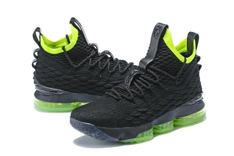 Asics Narrow Width Running Shoes Nike Lebron XV 15 Black Green Men Shoes !!! CYBER MONDAY SALE !!!