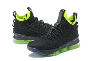 Nike Lebron XV 15 Black Green Men Shoes !!! CYBER MONDAY SALE !!! Asics Basketball Shoes Retro
