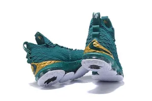 Nike Lebron XV 15 Dark Green Gold Men Shoes Sale Size US 7-12 Asics Dance Shoes