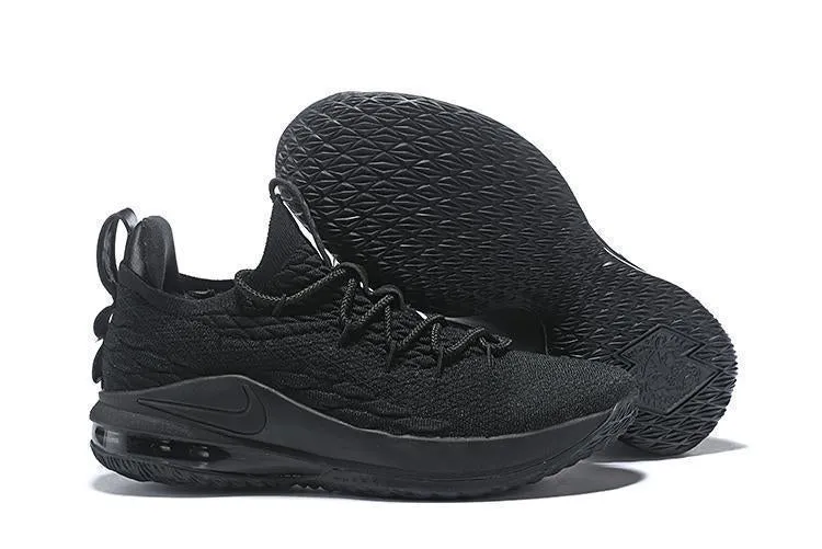 Nike Lebron XV 15 Low All Black Men Shoes Sale Size US 7-12 Customize Your Own Asics Shoes
