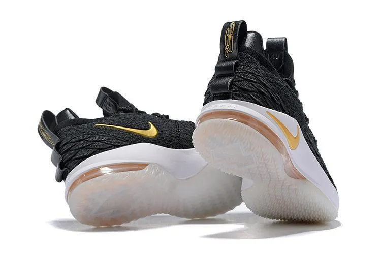 Nike Lebron XV 15 Low EP Black White Gold Men Shoes Sale Size US7,8,8.5,9,10,11,12 Asics Indoor Badminton Shoes