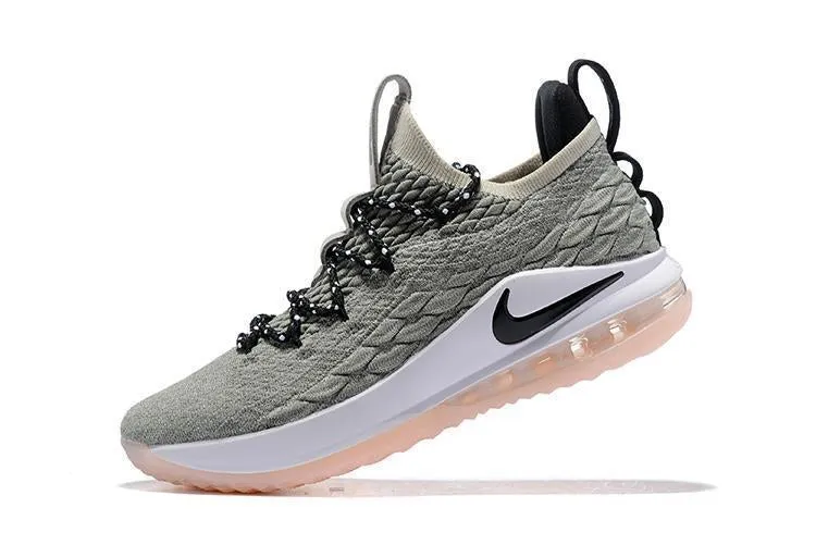Nike Lebron XV 15 Low EP LT Grey White Men Shoes Sale Size US7,8,8.5,9,10,11,12 Asics Magic Speed 3 Running Shoes