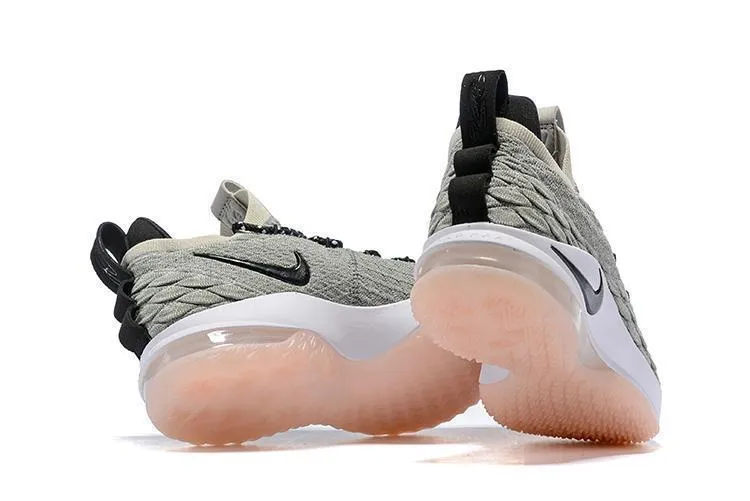 Asics Cheer Shoes Nike Lebron XV 15 Low EP LT Grey White Men Shoes Sale Size US7,8,8.5,9,10,11,12