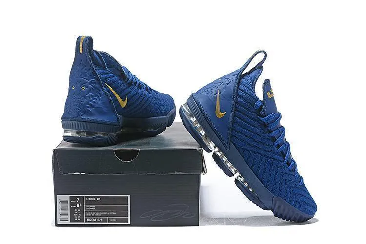 Nike Lebron XV 16 EP Dark Blue Gold Men Shoes Sale Size US 7-12 Asics Comfort Running Shoes