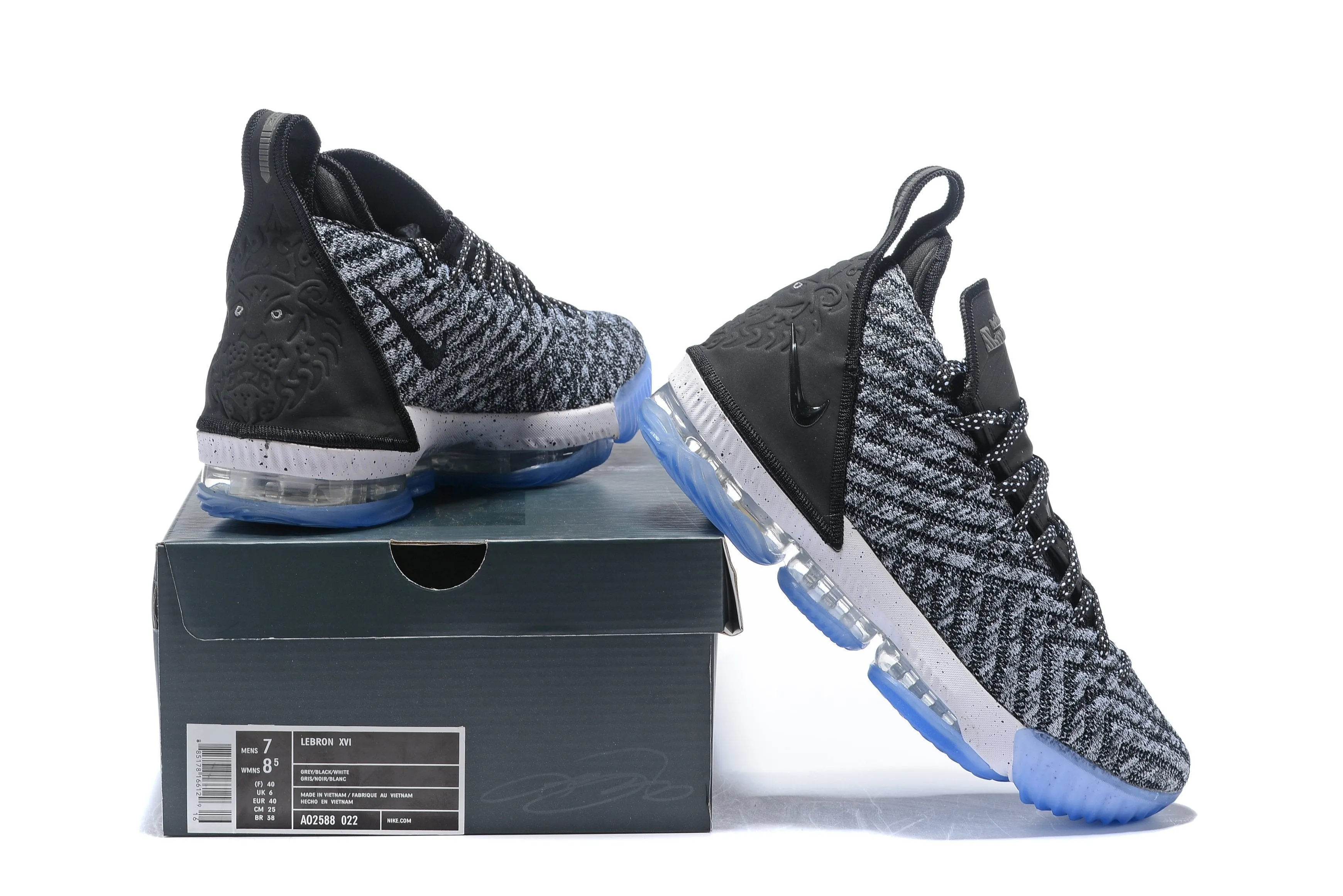 Top Asics Trail Running Shoes Nike Lebron XV 16 EP Grey Black White Men Shoes Sale Size US 7-12