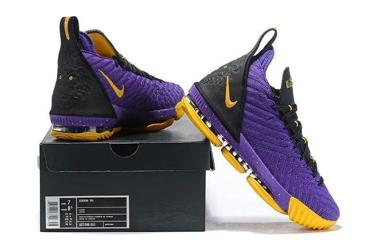 Nike Lebron XV 16 EP Purle Yellow Black Men Shoes Sale Size US 7-12 Asics Youth Shoes