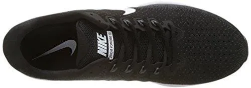 Nike Men's Air Zoom Vomero 13 Running Shoes-Black/White/Antracite-7.5 Asics Running Shoes Carbon
