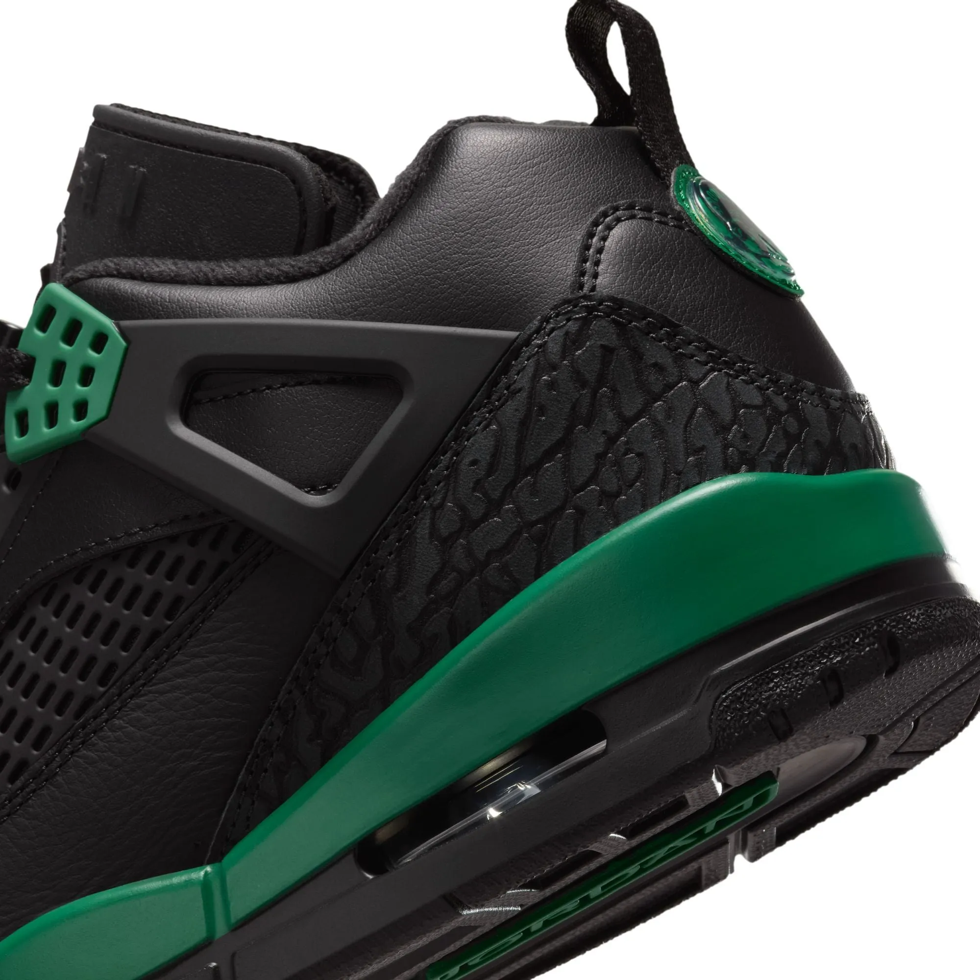 Nike Men's Jordan Spizike Low Shoes - Black / Anthracite / Pine Green Bleach Shoes Asics