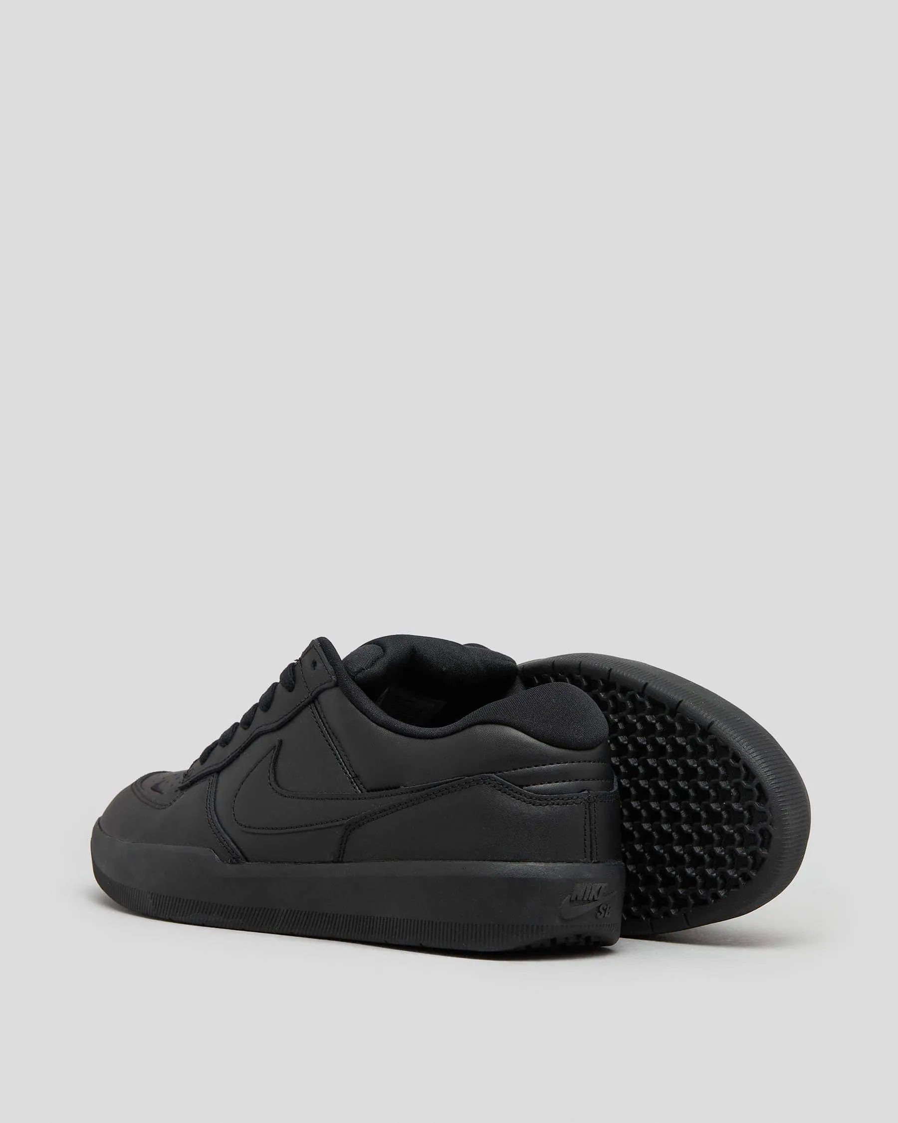 Nike SB Force 58 Premium Leather - Black Asics Shoes Extra Wide