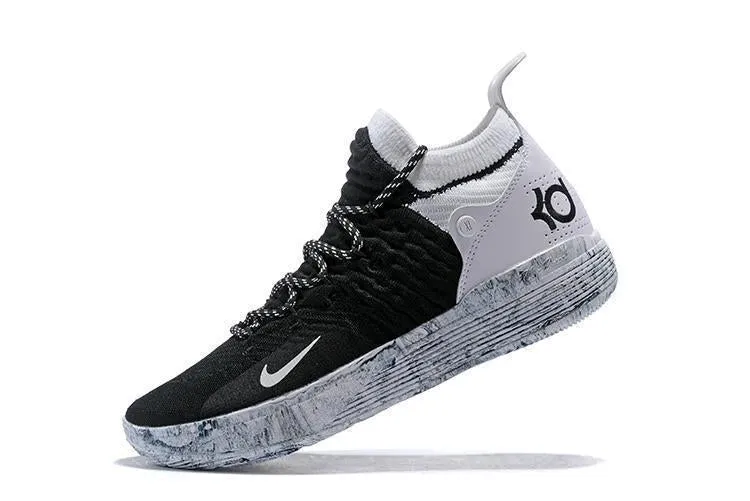 Clearance Asics Running Shoes Nike Zoom KD11 Black White Splatter Men Shoes Sneaker Sale Size US 7-12