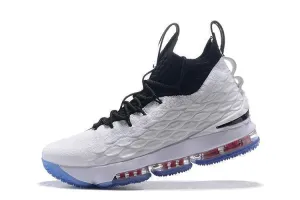 Asics Running Shoes Differences Nike Lebron XV 15 White Black Men Shoes Sale Size US 7-12