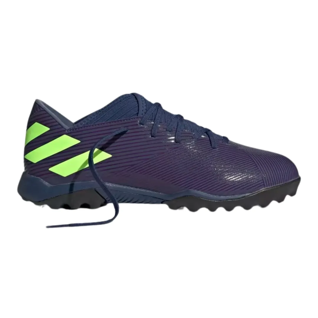 Adidas Shoes Sl Adidas - Men's Nemeziz Messi 19.3 TF 'Tech Indigo' - Tech Indigo / Signal Green / Glory Purple