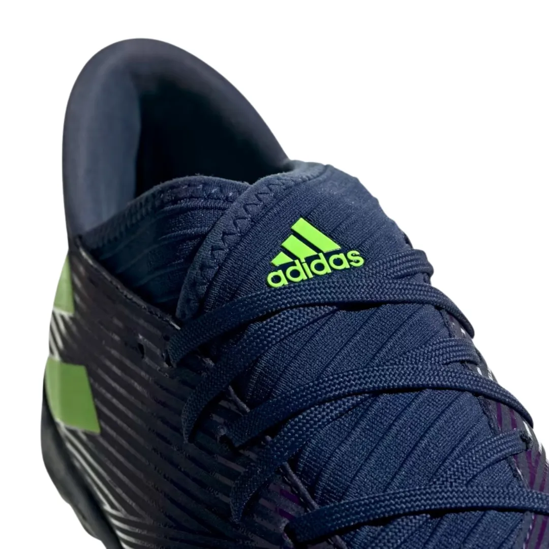 Adidas - Men's Nemeziz Messi 19.3 TF 'Tech Indigo' - Tech Indigo / Signal Green / Glory Purple Adidas Corduroy Shoes