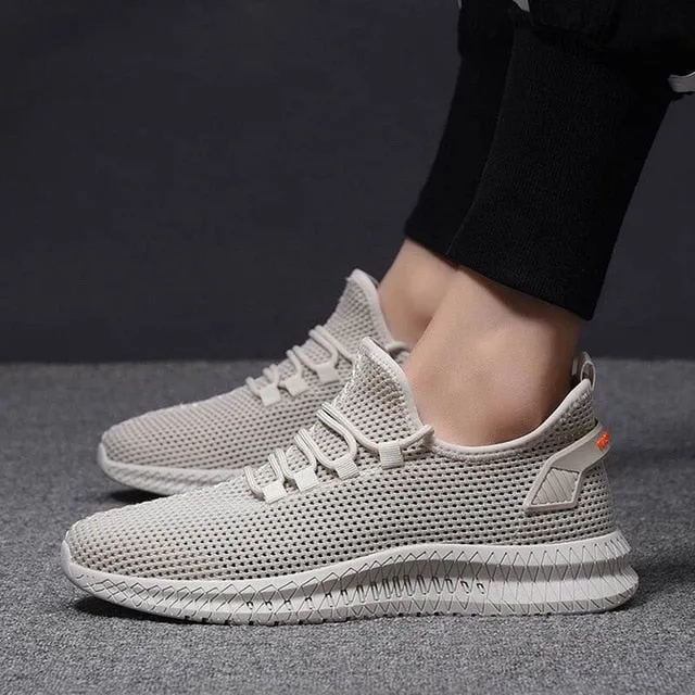 Suits With Shoes Oeak Shoes Men Sneakers Flat Casual Shoes Comfortable Men Shoes 2020 Footwear Breathable Mesh Sport Sneakers tenis masculino