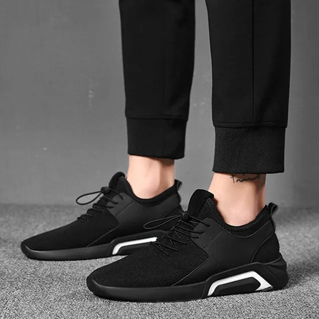 Flat Shoes Trampling Oeak Shoes Men Sneakers Flat Casual Shoes Comfortable Men Shoes 2020 Footwear Breathable Mesh Sport Sneakers tenis masculino