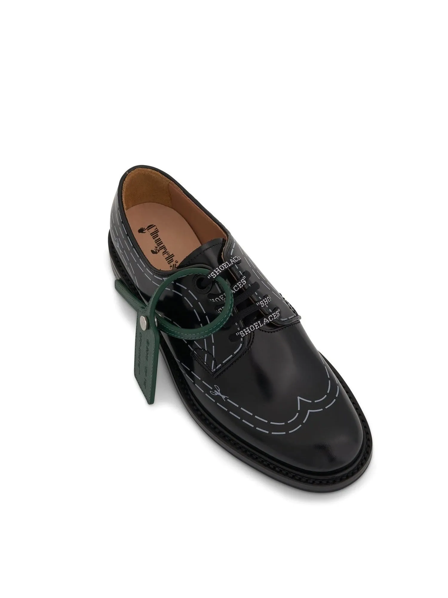 Off-White x Church's Shannon Shoe in Black/White Oxford Outfitters