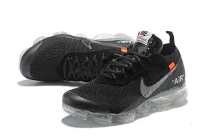 OFF WHITE x Nike Air Vapormax Black Shoes Sneakers Men Sale Size US 7, 8, 8.5, 9, 10, 11 Best Sneakers For Running