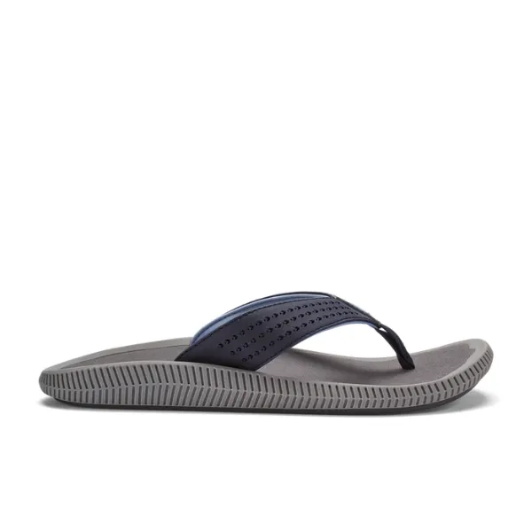 Olukai Men's Ulele Dark Blue Sandals For Hallux Valgus