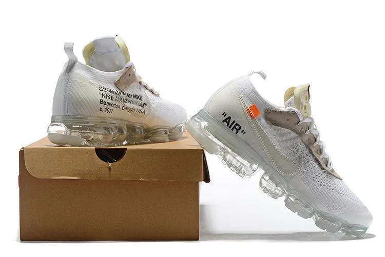 OFF WHITE x Nike Air Vapormax Part 2 White  Shoes Sneakers Men Sale Size US 7-11 Athleisure Sneakers