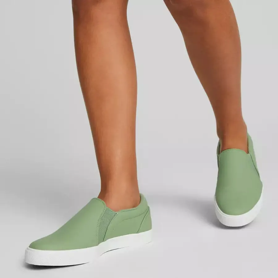 Puma TUSTIN Slip-On Ladies Spikeless Golf Shoes - Green Softest Asics Shoes