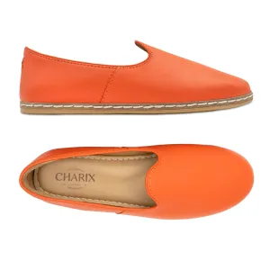 Orange Slip Ons for Men Slip On Trainers