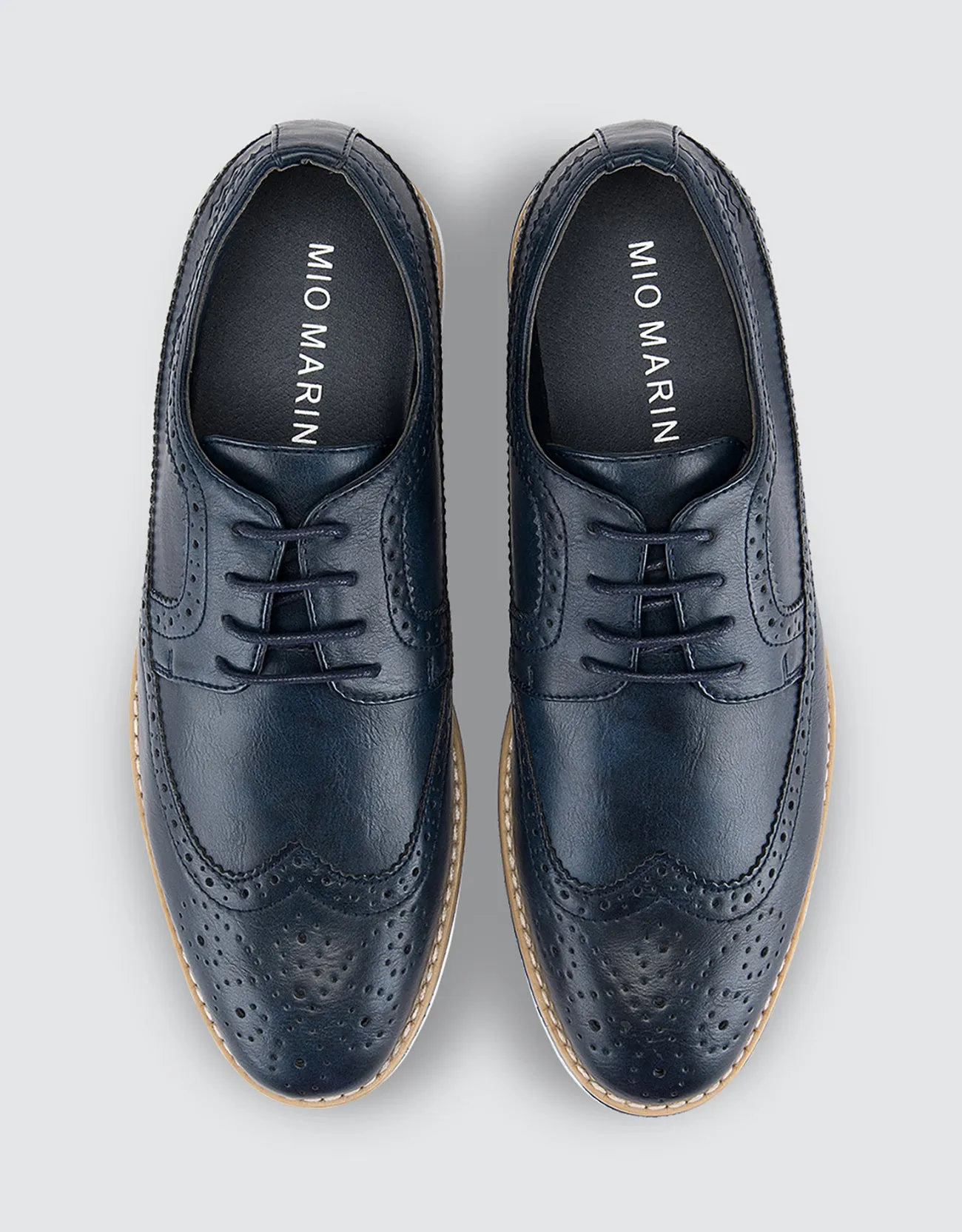 Office Work Boots Ornate Wingtip Casual Oxford Shoes