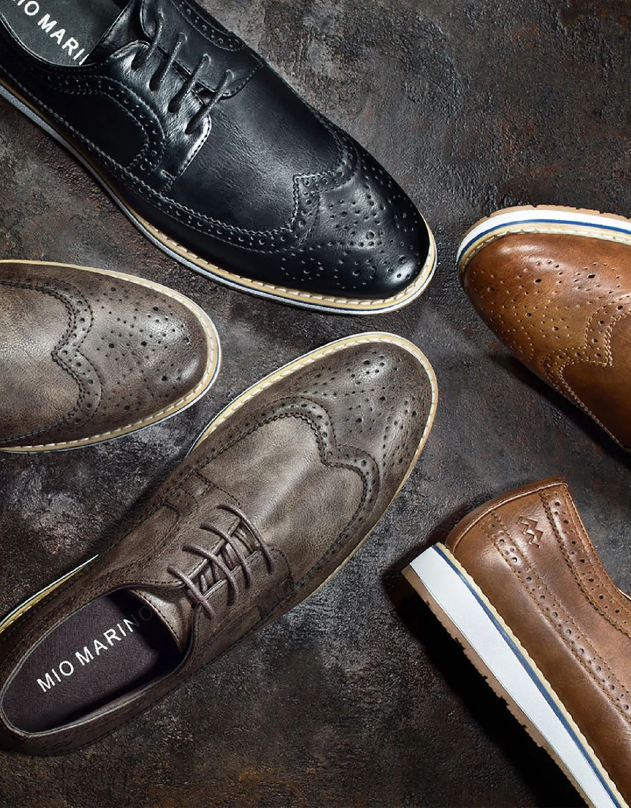 Pull-on Work Boots Composite Toe Ornate Wingtip Casual Oxford Shoes