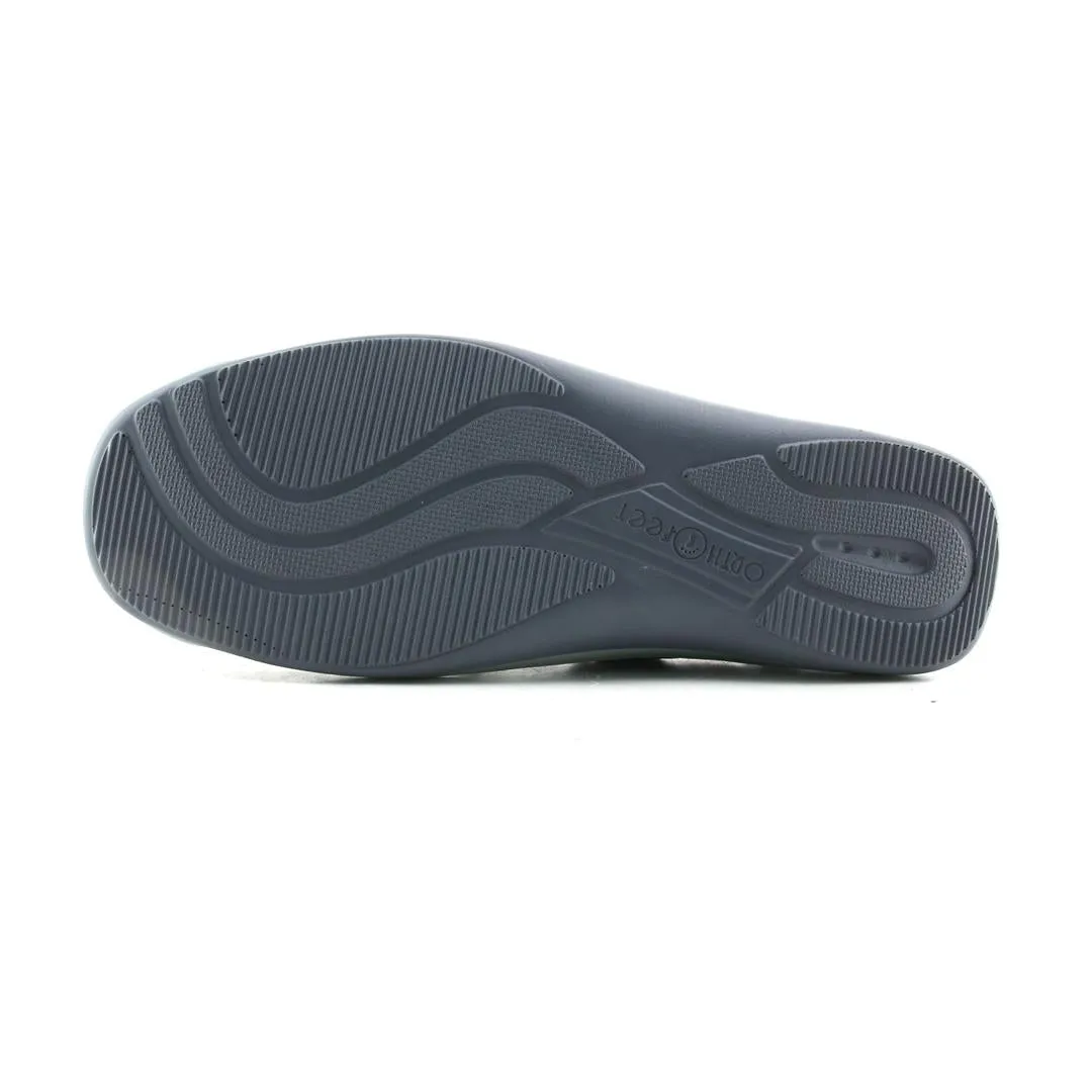 Othrofeet Women Verona Heel Strap - Pewter Best Slippers For Achilles Tendonitis