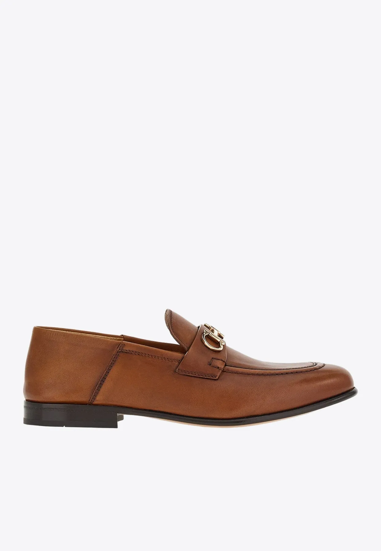 Ottone Gancini Leather Loafers Loafers Zara