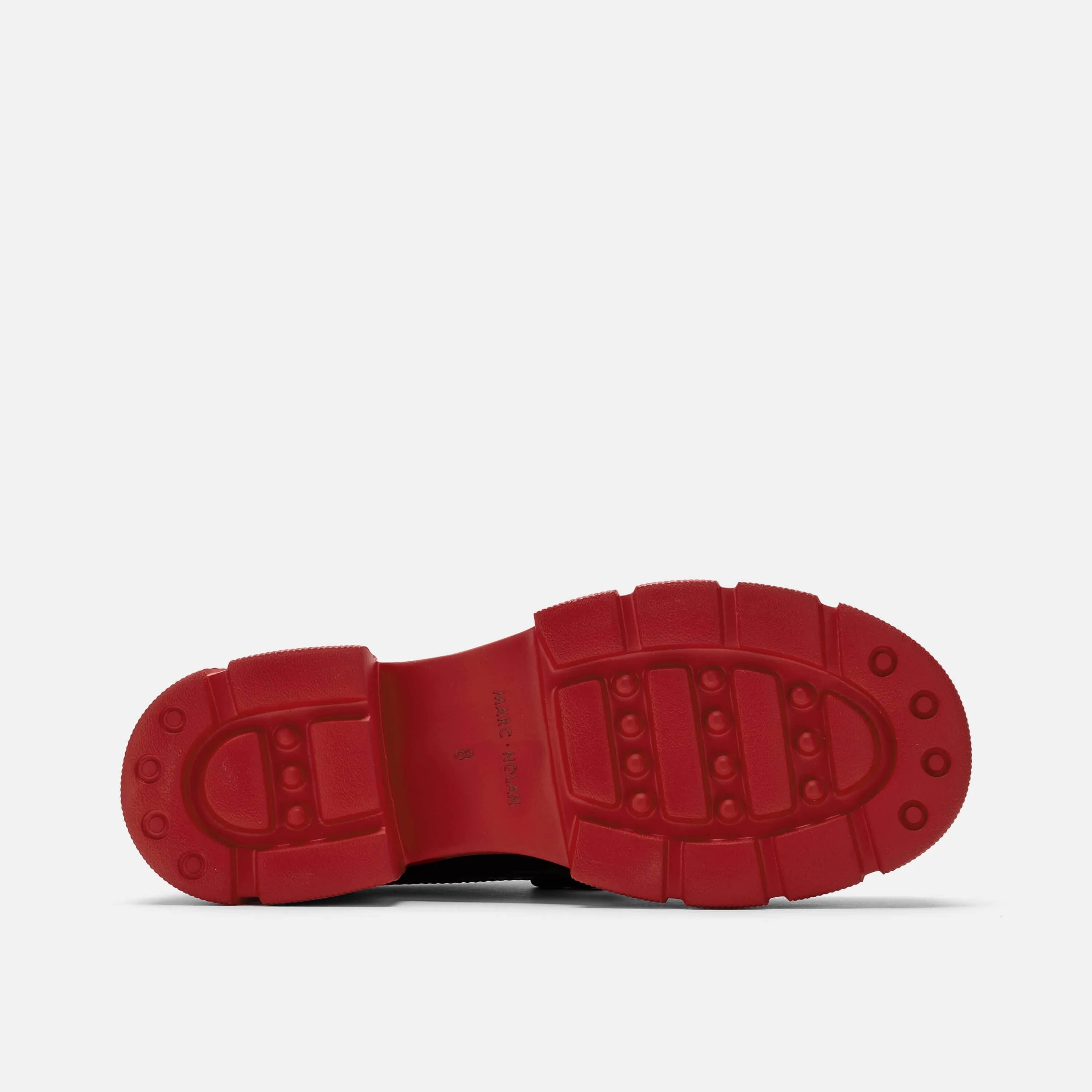 Ms. Alexander Black/Red Leather Lug Wingtip Derby Zerøgrand Wingtip Oxford