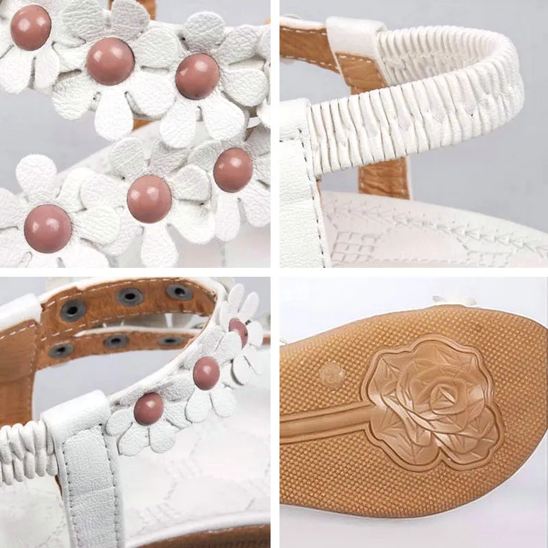 Women Sandals Summer Women Shoes 2018 Fashion Flip Flops Women Flat Sandals With Flowers Bohemian Ladies Flat Shoes Flip Flops Okabashi