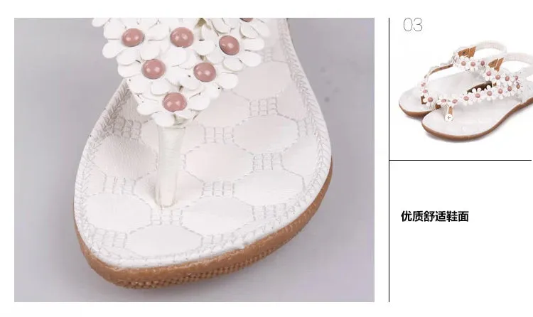 Most Comfortable Flip Flops In The World Women Sandals Summer Women Shoes 2018 Fashion Flip Flops Women Flat Sandals With Flowers Bohemian Ladies Flat Shoes