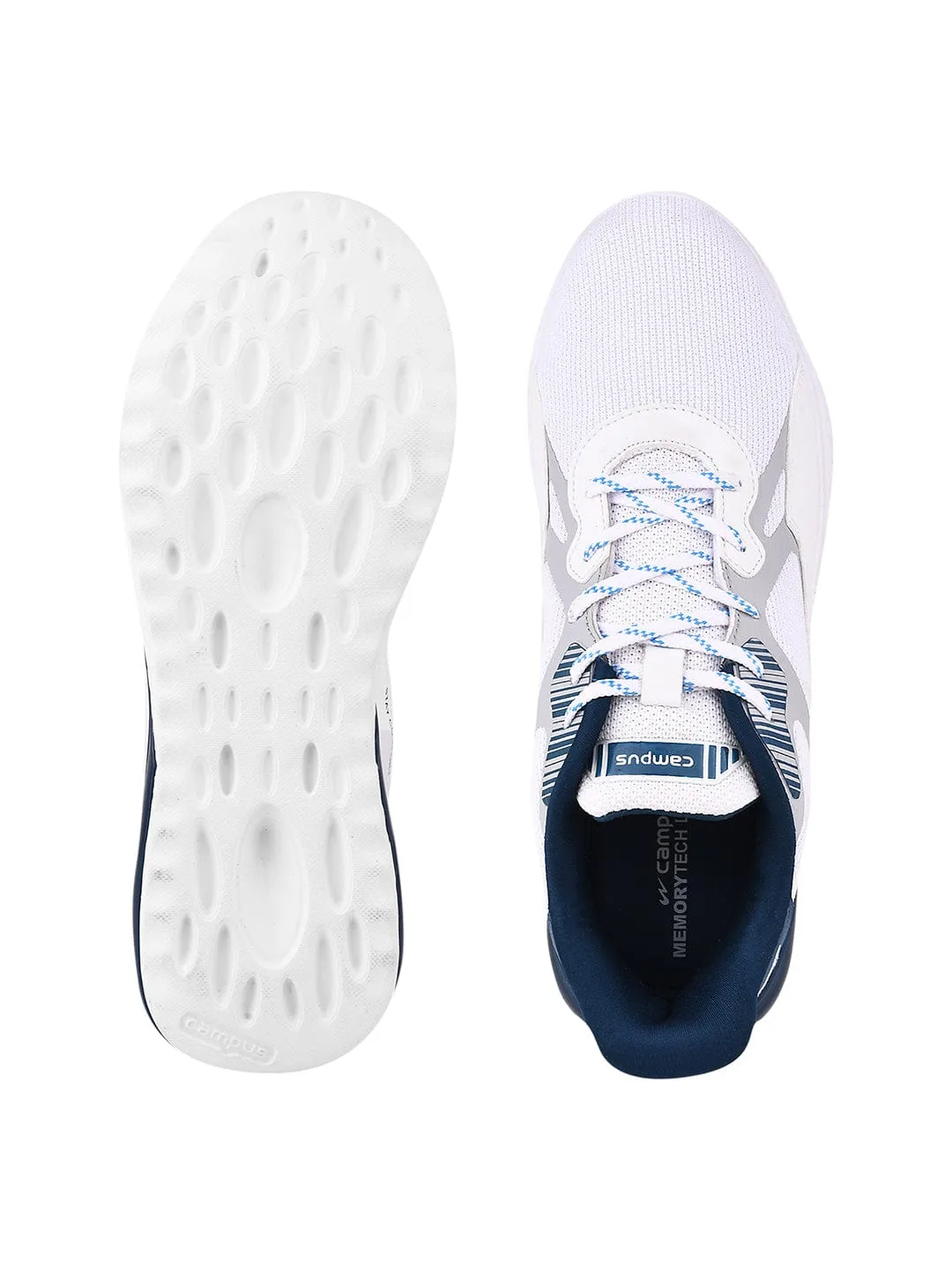 PARET White Men's Running Shoes Best Running Shoes For Flat Feet And Bunions