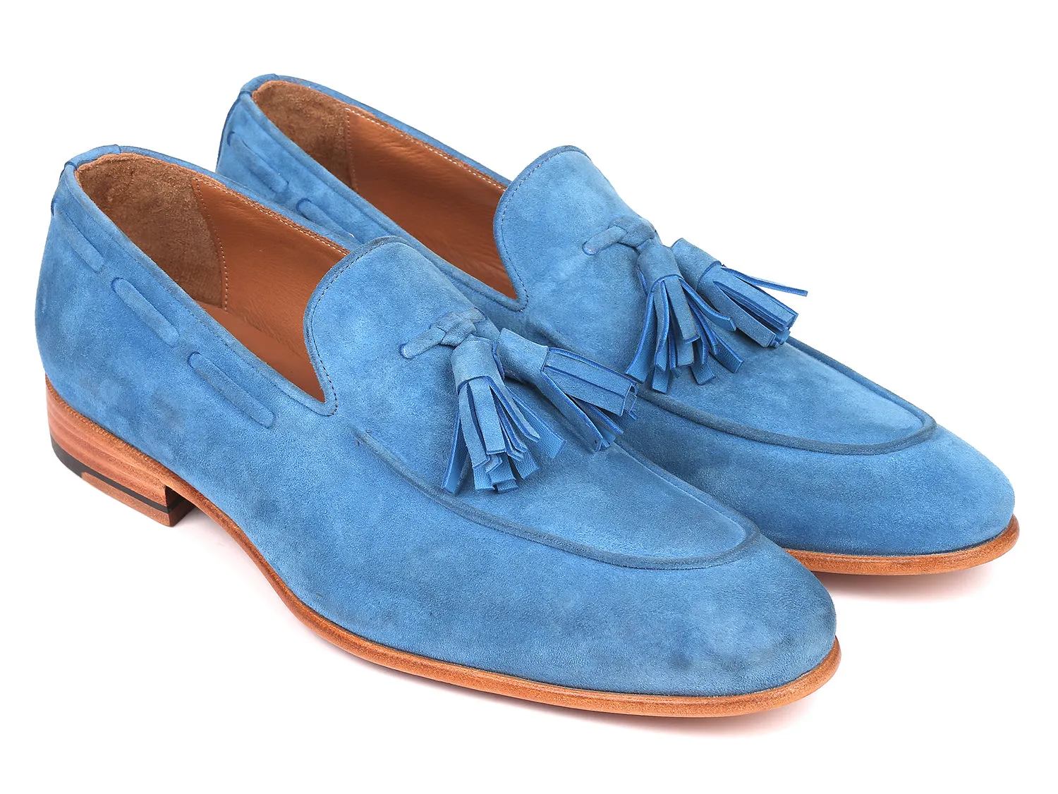 Dsw Franco Sarto Loafers Paul Parkman Men's Tassel Loafers Blue Suede (ID#BLU32FG)