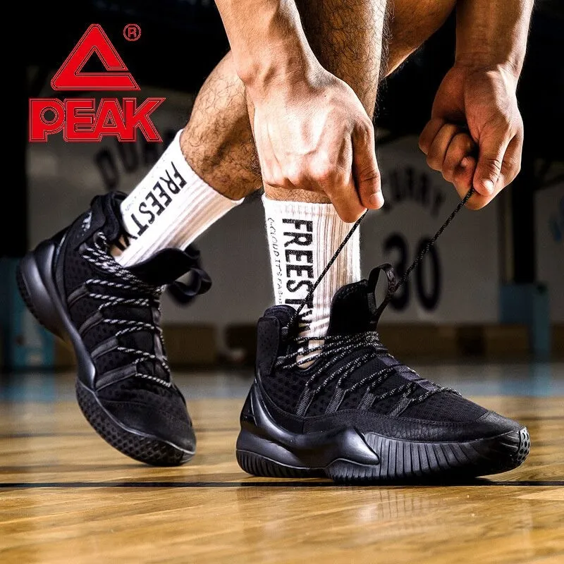 PEAK Men's Basketball Shoes Court Anti-slip Rebound Basketball Sneakers Sneakers Soft 7
