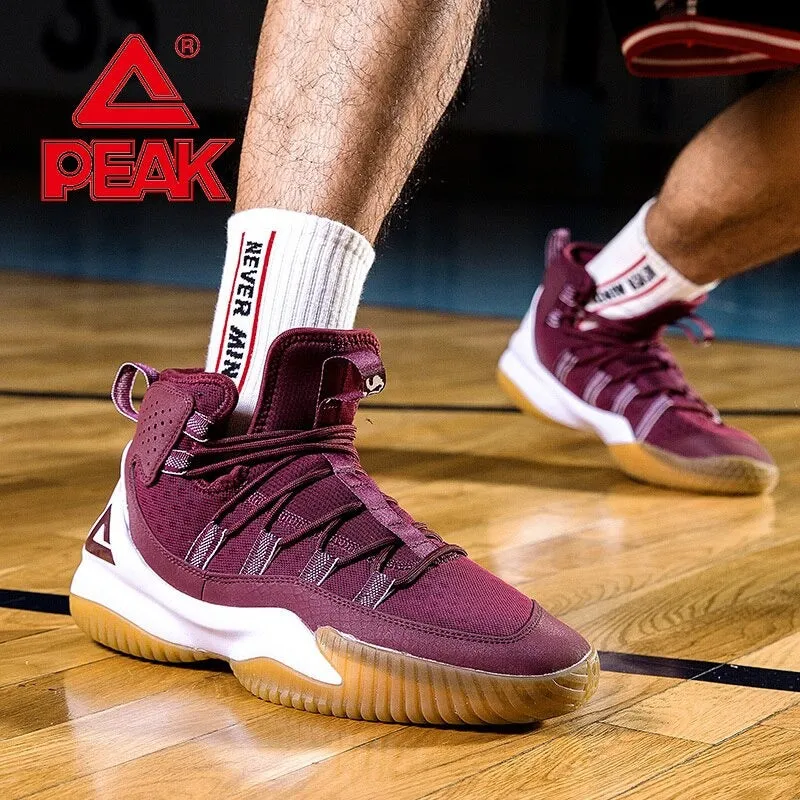 Study Sneakers PEAK Men's Basketball Shoes Court Anti-slip Rebound Basketball Sneakers