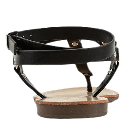 Maya Pu Ankle Wrap Sandal Black Flip Flops Single Layer Vs Double Layer