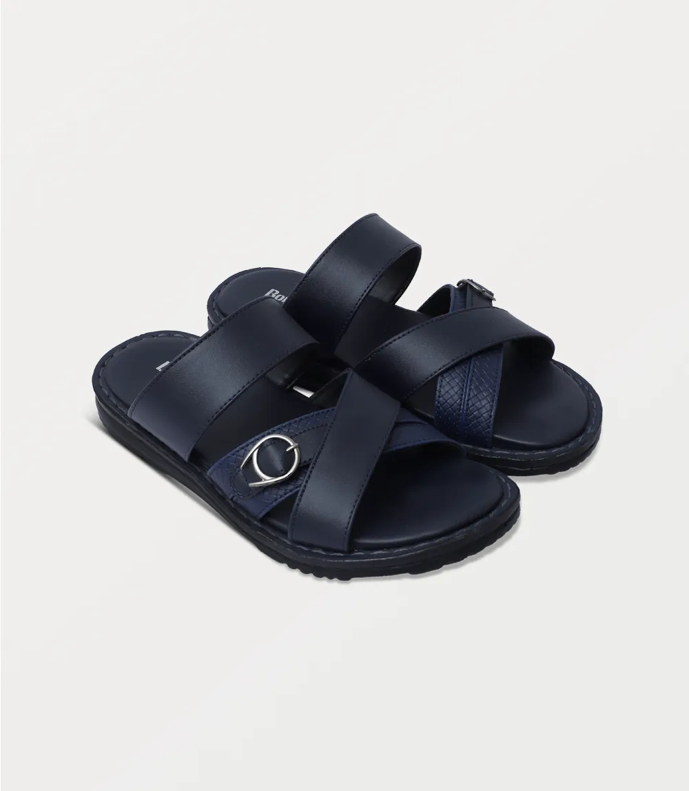 Composite Slip On Work Boots BM6849-NAVY-Men Slipper