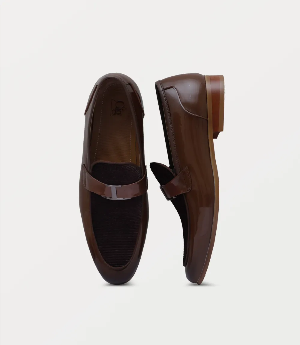 Slip On Sneakers Size 15 BM6802-BROWN-Men Slip On