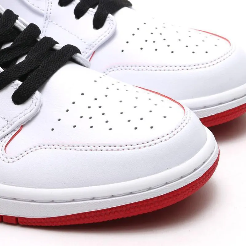 Coupon Code For Asics Shoes Nike Air Jordan 1 Mid White Red  Shoes Basketball Men Size US 7 - 13