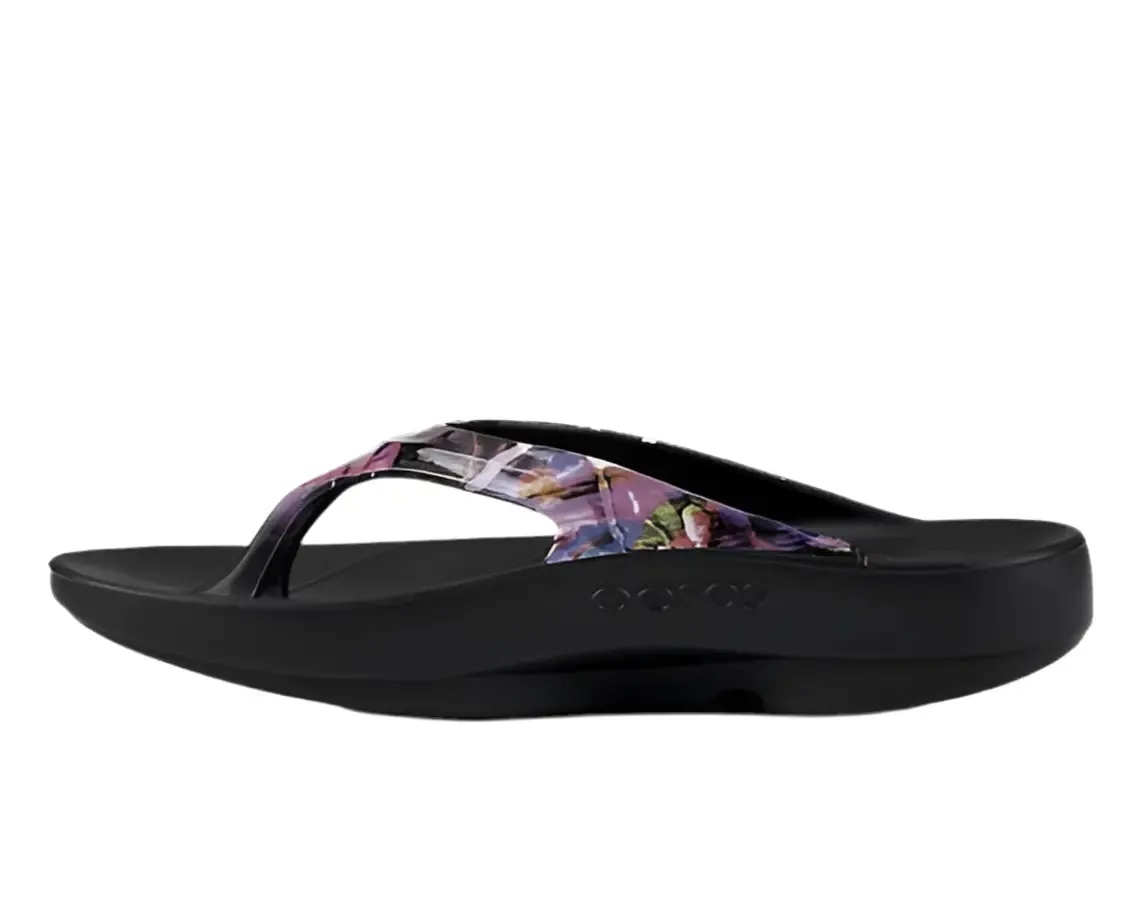 Flip Flops With A Bow OOFOS FLIP FLOPS OOLALA  LIMITED NEON ROSE STYLE