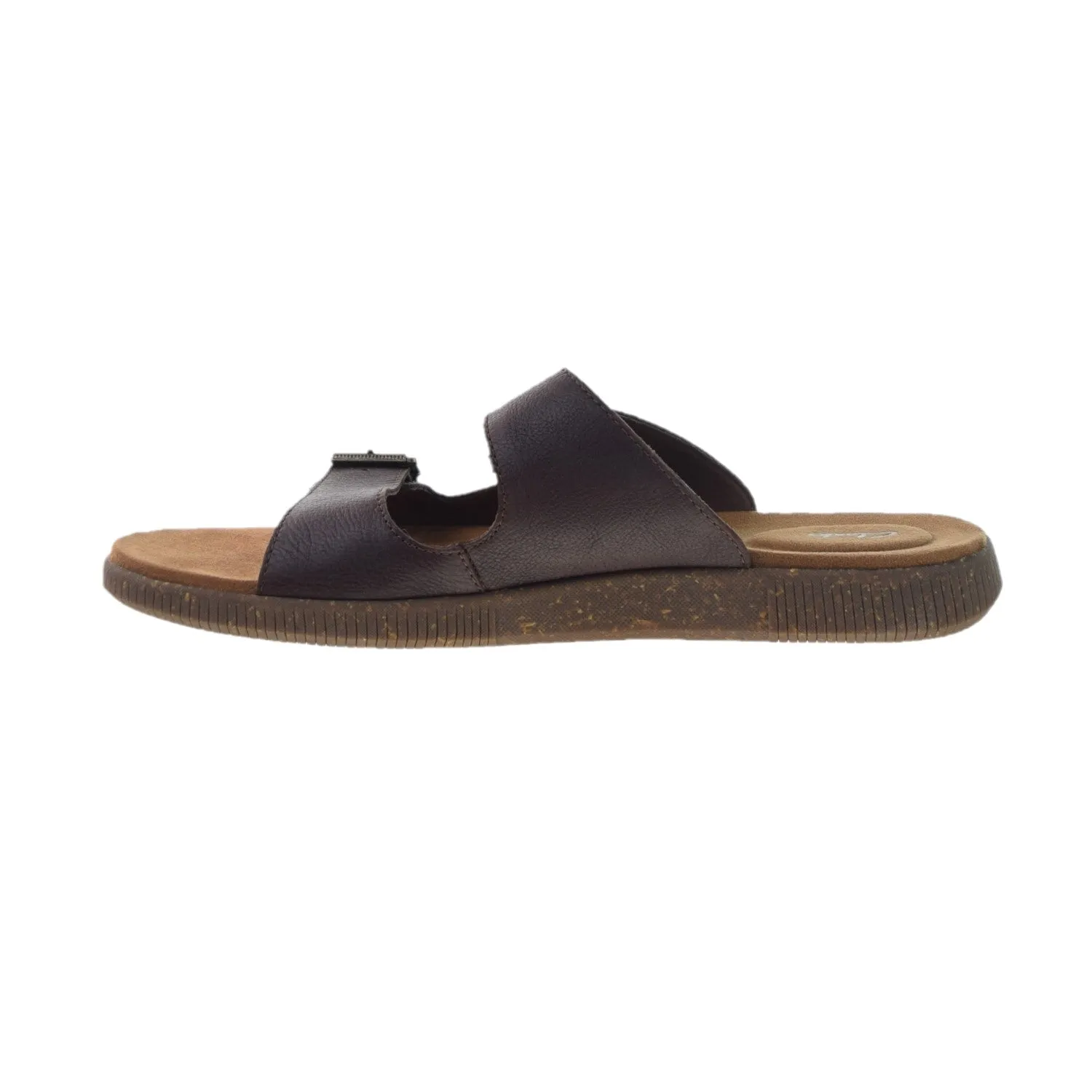 Orthopedic Slides Clarks Vine Cedar Men's Sandals Mahogany Leather