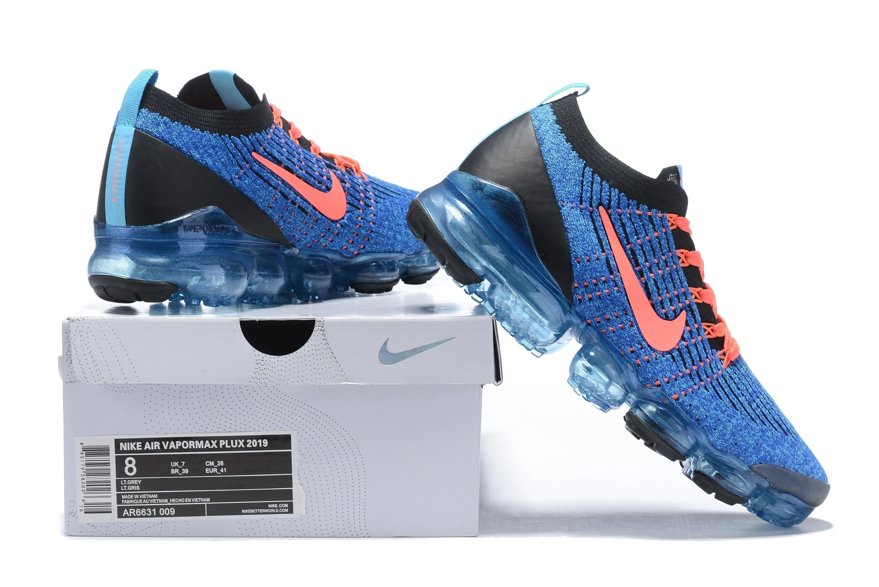 Nike Air Vapormax Flyknit 3 "Blue Fury" Shoes Sneakers Men !!! CYBER MONDAY SALE !!! Human Race Sneakers