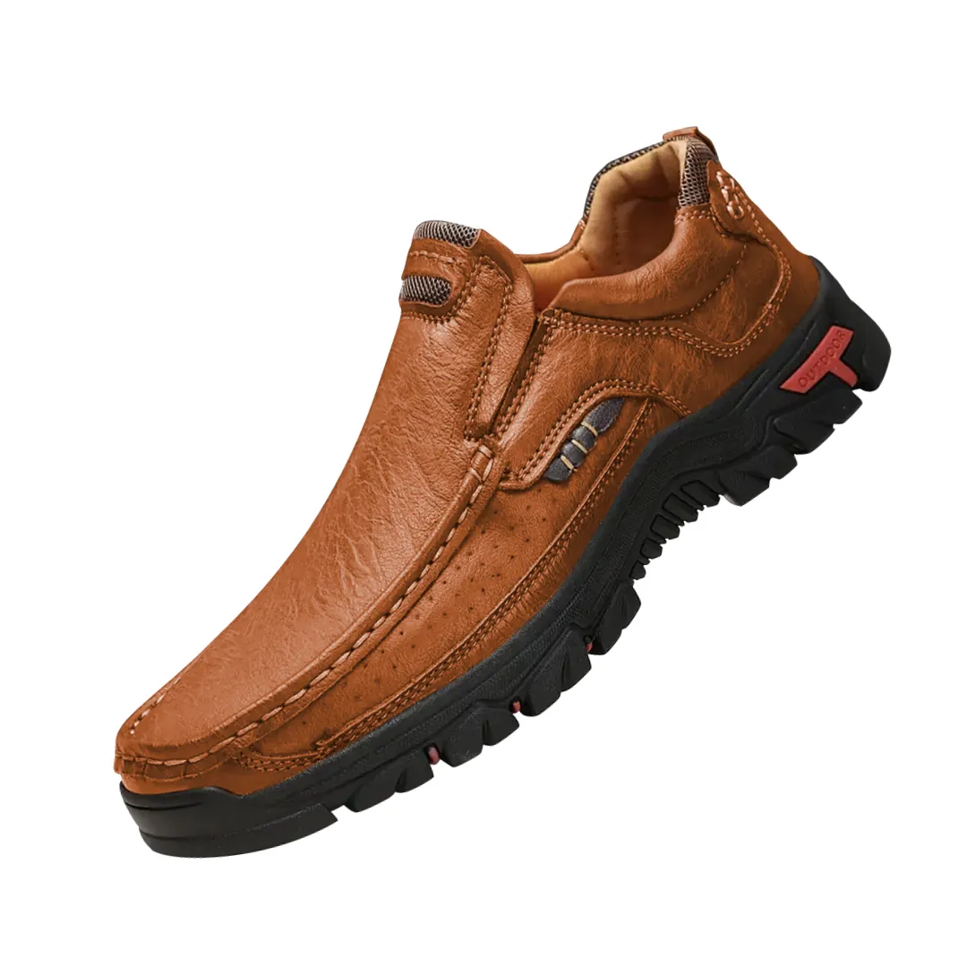 Vionic Leopard Loafers Carl | Fashionable Loafers with Stitching for Men