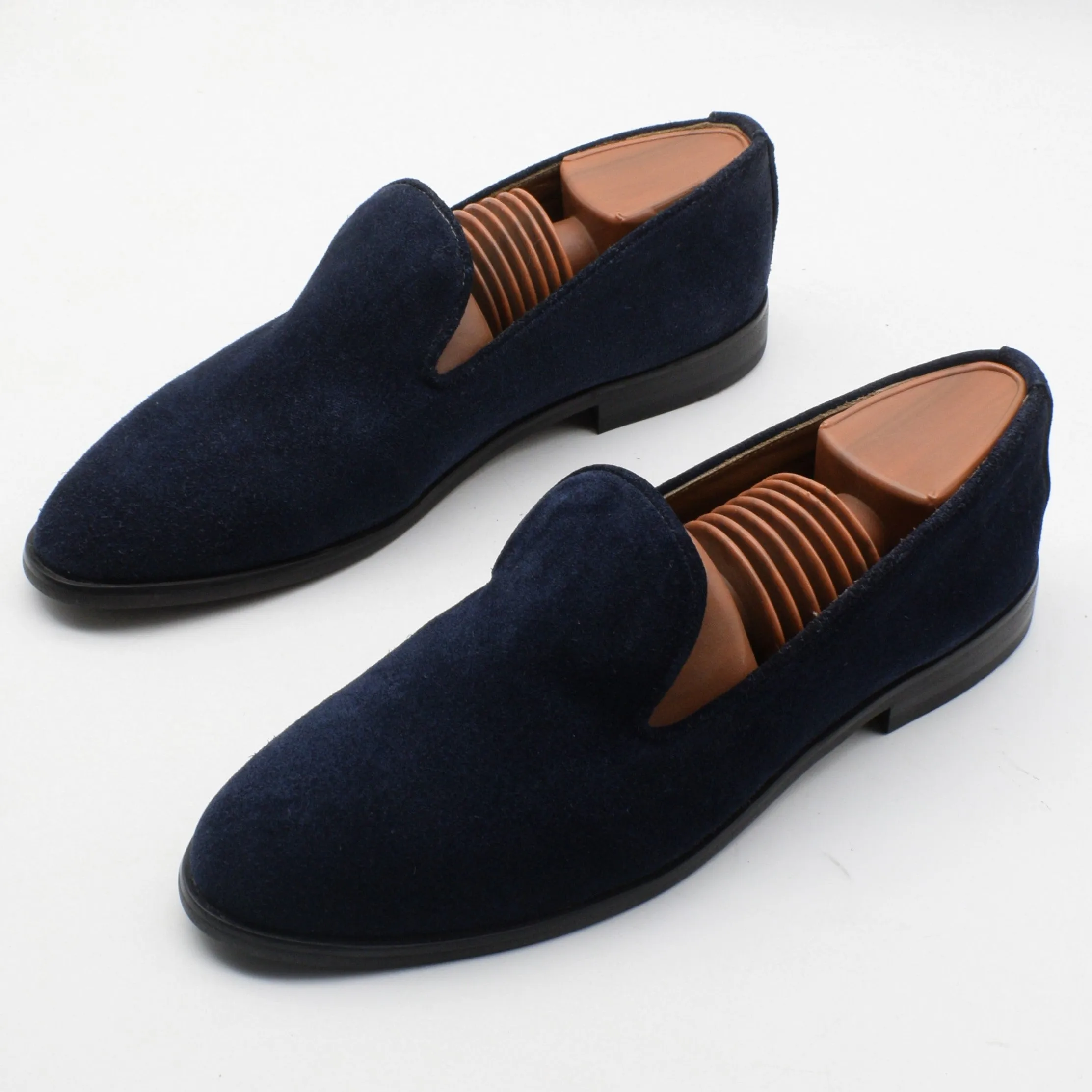 Ferragamo Alligator Loafers SUEDE VELVET LOAFERS - BLACK SOLE